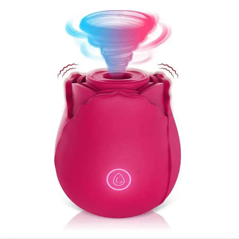 Female Waterproof Rose Toys Clitoral Suction Cup Breast Sucking Stimulator Silicone Adult Sex Toys Rose Vibrator for Woman-0