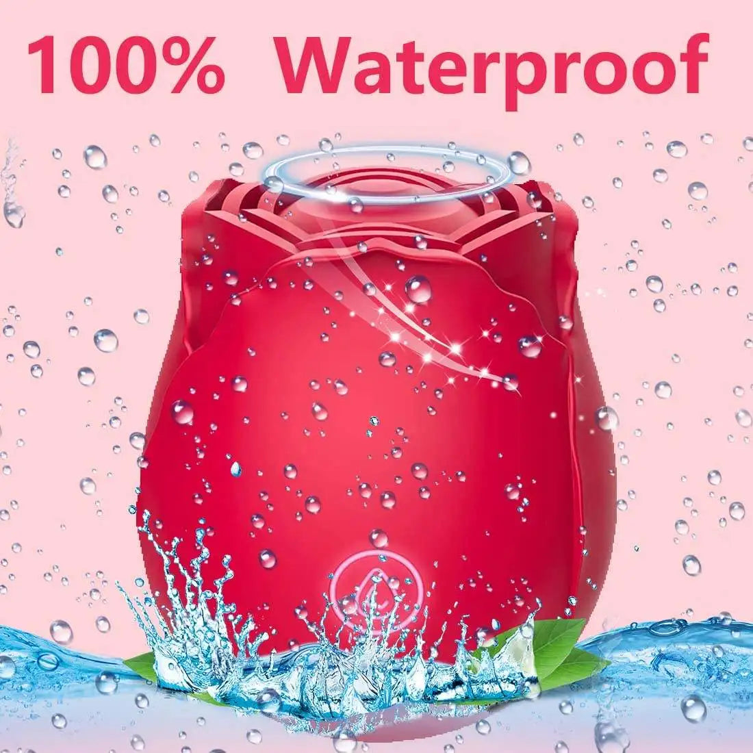 Female Waterproof Rose Toys Clitoral Suction Cup Breast Sucking Stimulator Silicone Adult Sex Toys Rose Vibrator for Woman-5
